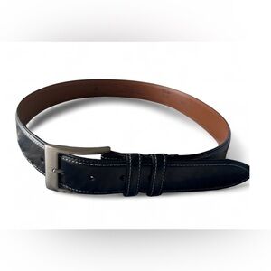 Joseph Abboud Men's Black Genuine Leather Belt Size 34 Formal Business Office